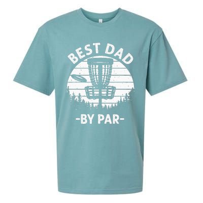 Cool Disc Golf For Dad Sports Tournament Best Dad By Par Sueded Cloud Jersey T-Shirt