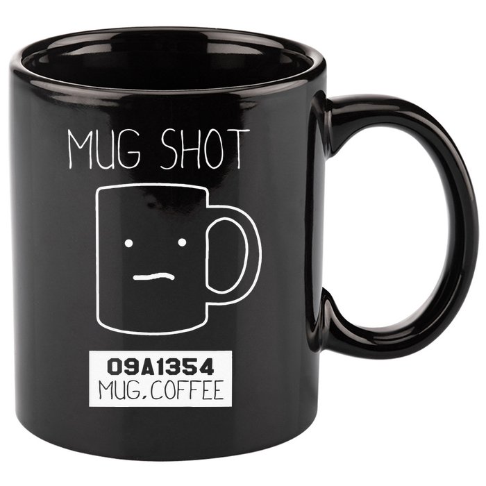 Coffee Drinker Gift Pun Mug Shot 11oz C Handle Ceramic Mug