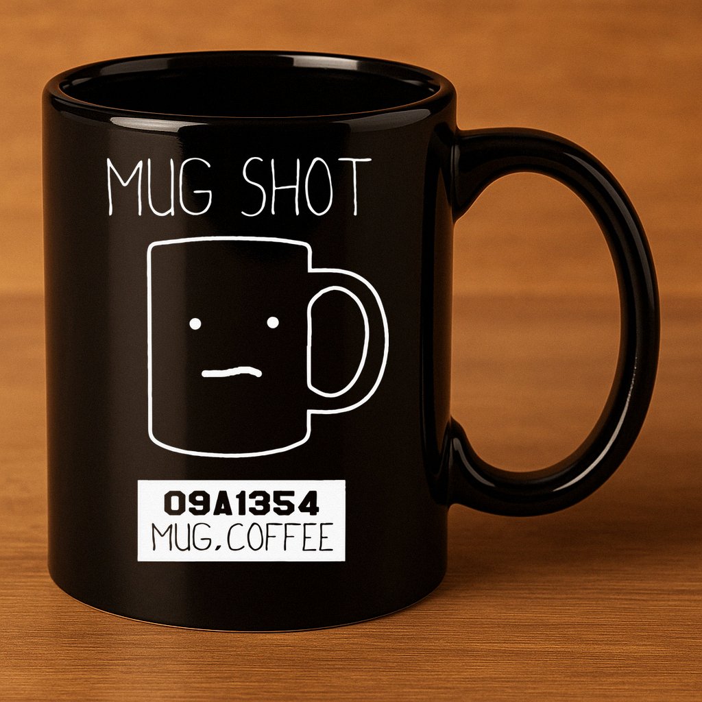 Coffee Drinker Gift Pun Mug Shot 11oz C Handle Ceramic Mug