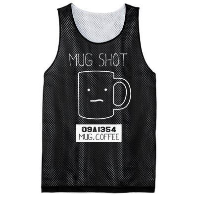 Coffee Drinker Gift Pun Mug Shot Mesh Reversible Basketball Jersey Tank