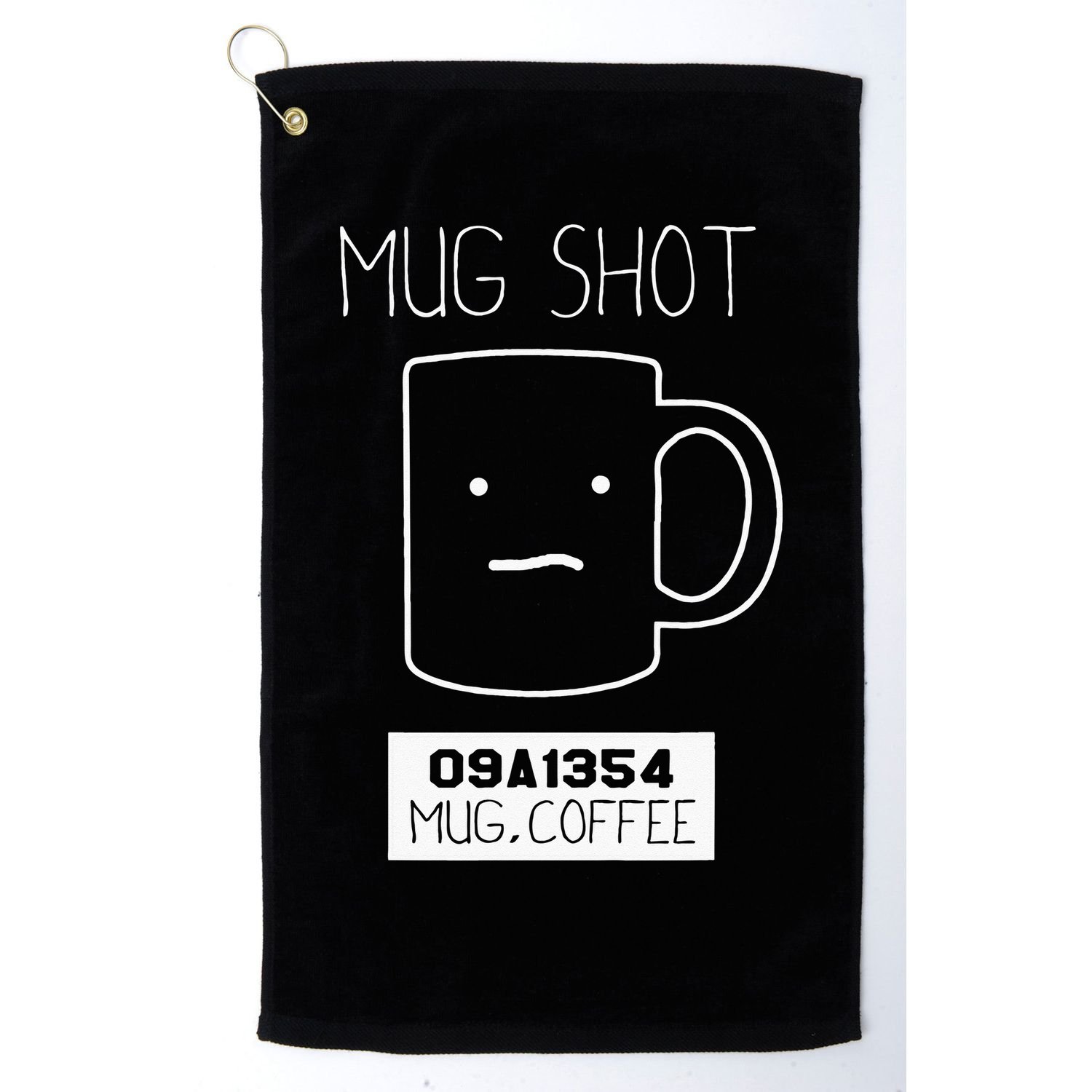 Coffee Drinker Gift Pun Mug Shot Golf Towel