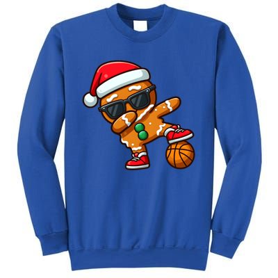 Cool Dabbing Gingerbread Santa Basketball Xmas Cookie Pajama Cool Gift Sweatshirt