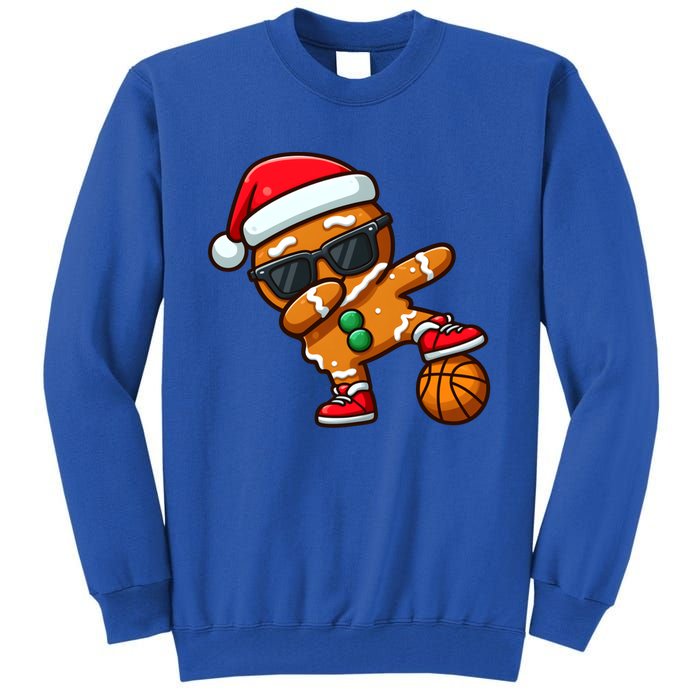 Cool Dabbing Gingerbread Santa Basketball Xmas Cookie Pajama Cool Gift Tall Sweatshirt