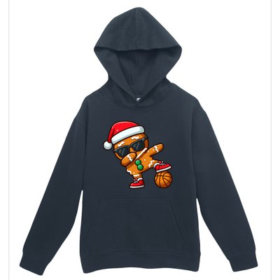 Cool Dabbing Gingerbread Santa Basketball Xmas Cookie Pajama Cool Gift Urban Pullover Hoodie