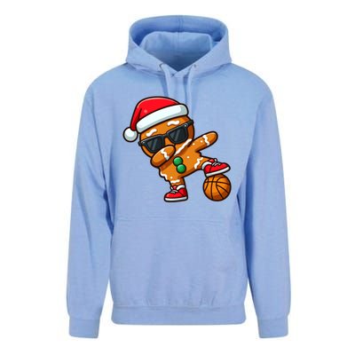 Cool Dabbing Gingerbread Santa Basketball Xmas Cookie Pajama Cool Gift Unisex Surf Hoodie