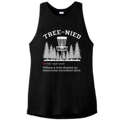 Cool Disc Golf Player Quote I Stupid Tree Ladies PosiCharge Tri-Blend Wicking Tank