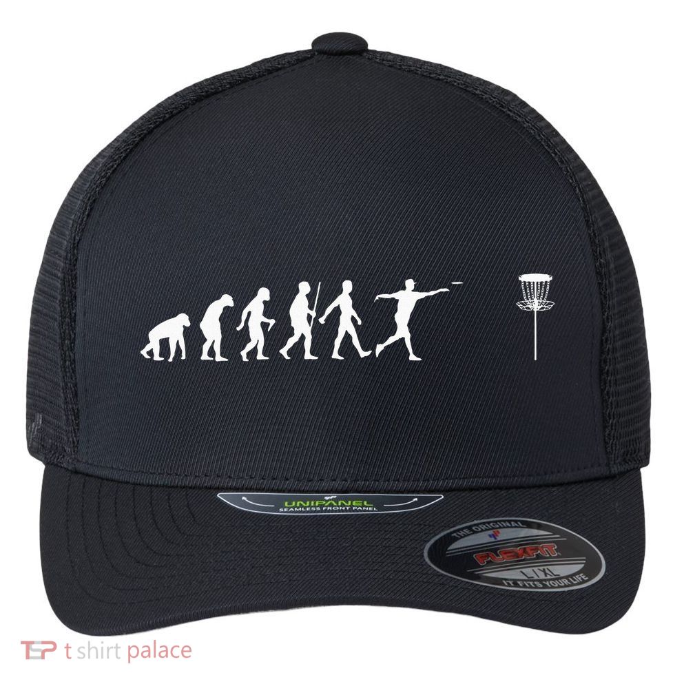 Cool Disc Golf Design Disc Golf Player Flexfit Unipanel Trucker Cap