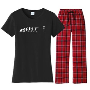 Cool Disc Golf Design Disc Golf Player Women's Flannel Pajama Set