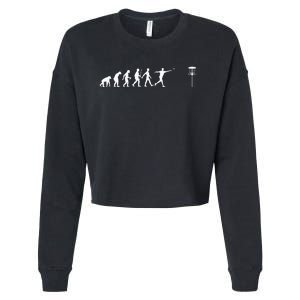 Cool Disc Golf Design Disc Golf Player Cropped Pullover Crew