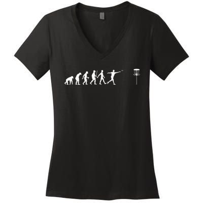 Cool Disc Golf Design Disc Golf Player Women's V-Neck T-Shirt