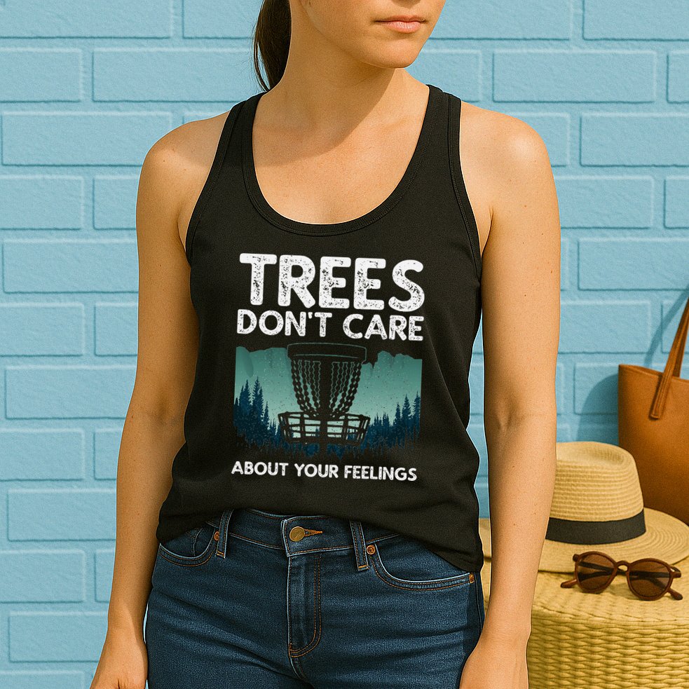 Cute Disc Golf Design Disc Golf Player Womens Tank Top
