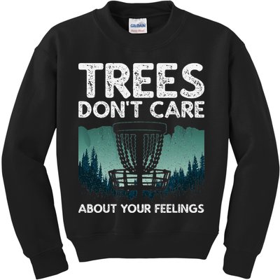 Cute Disc Golf Design Disc Golf Player Kids Sweatshirt