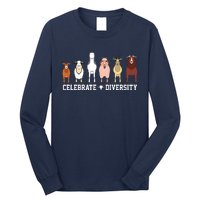 Celebrate Diversity Goats Funny Pet Goat Animal Lovers Gift Long Sleeve Shirt