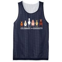 Celebrate Diversity Goats Funny Pet Goat Animal Lovers Gift Mesh Reversible Basketball Jersey Tank