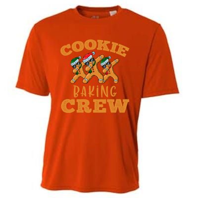 Christmas Dabbing Gingerbread Cookie Baking Crew Funny Xmas Gift Cooling Performance Crew T-Shirt