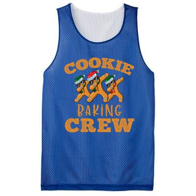 Christmas Dabbing Gingerbread Cookie Baking Crew Funny Xmas Gift Mesh Reversible Basketball Jersey Tank