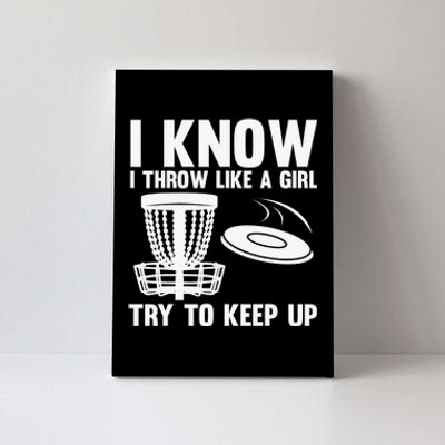 Cool Disc Golf Funny Throw Disc Golfing Lover Canvas