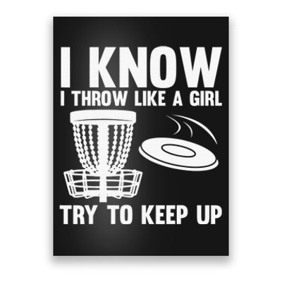 Cool Disc Golf Funny Throw Disc Golfing Lover Poster