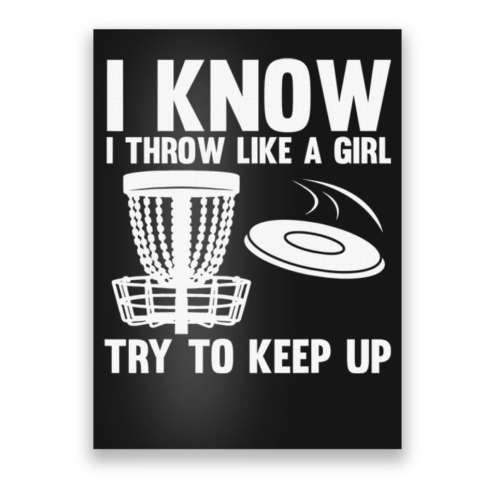 Cool Disc Golf Funny Throw Disc Golfing Lover Poster