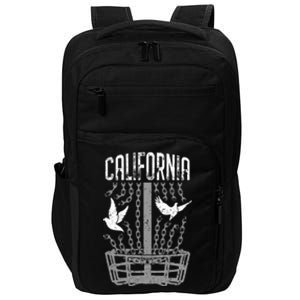 California Disc Golf Player Breaking Chains Birdie Funny Gift Impact Tech Backpack