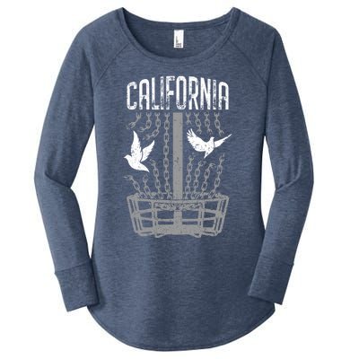 California Disc Golf Player Breaking Chains Birdie Funny Gift Women's Perfect Tri Tunic Long Sleeve Shirt