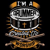 Christian Drummer Gift Idea For Drummers Who Rock God Cooling Performance Crew T-Shirt
