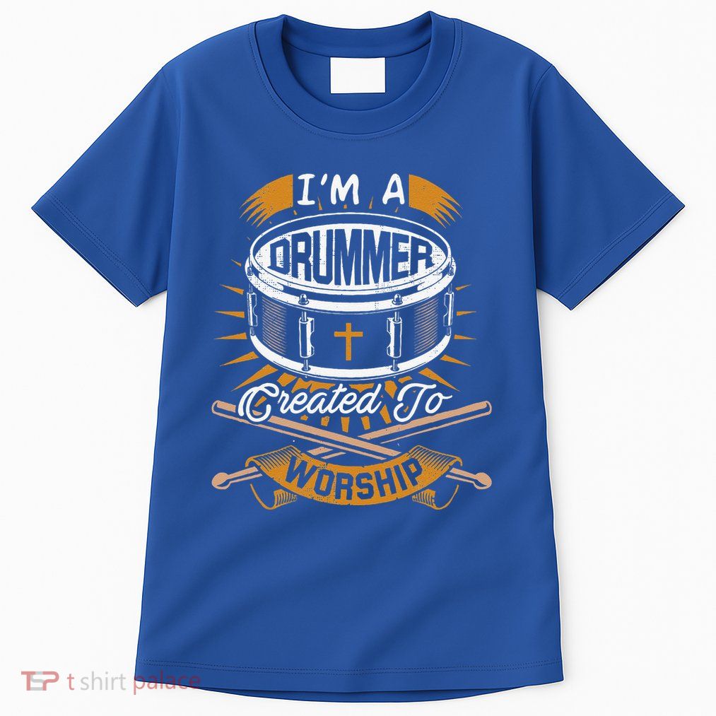 Christian Drummer Gift Idea For Drummers Who Rock God Tall T-Shirt