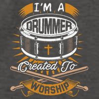 Christian Drummer Gift Idea For Drummers Who Rock God Vector Backpack