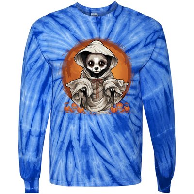 Chihuahua Dog Ghost Funny Halloween Pumpkin For Dog Lovers Gift Tie-Dye Long Sleeve Shirt