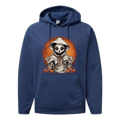 Chihuahua Dog Ghost Funny Halloween Pumpkin For Dog Lovers Gift Performance Fleece Hoodie