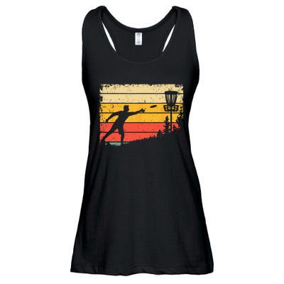 Cool Disc Golf Art For  Spors Disc Golf Player Ladies Essential Flowy Tank