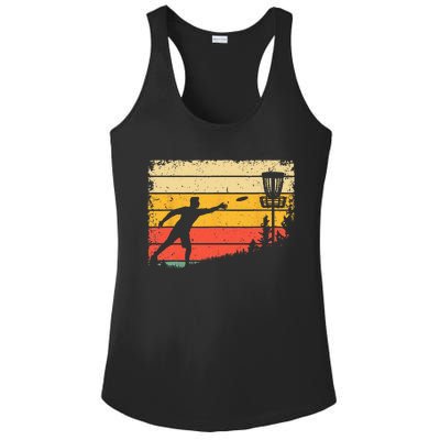 Cool Disc Golf Art For  Spors Disc Golf Player Ladies PosiCharge Competitor Racerback Tank