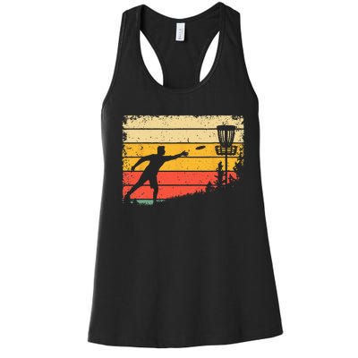 Cool Disc Golf Art For  Spors Disc Golf Player Women's Racerback Tank