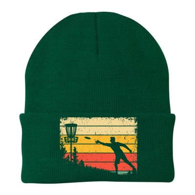 Cool Disc Golf Art For  Spors Disc Golf Player Knit Cap Winter Beanie