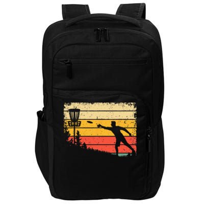 Cool Disc Golf Art For  Spors Disc Golf Player Impact Tech Backpack