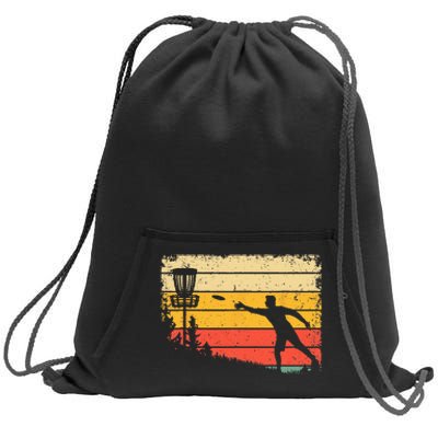 Cool Disc Golf Art For  Spors Disc Golf Player Sweatshirt Cinch Pack Bag