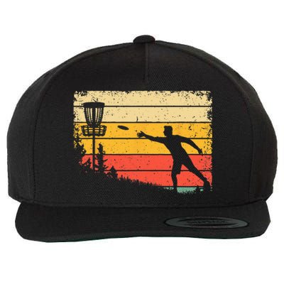 Cool Disc Golf Art For  Spors Disc Golf Player Wool Snapback Cap