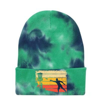 Cool Disc Golf Art For  Spors Disc Golf Player Tie Dye 12in Knit Beanie