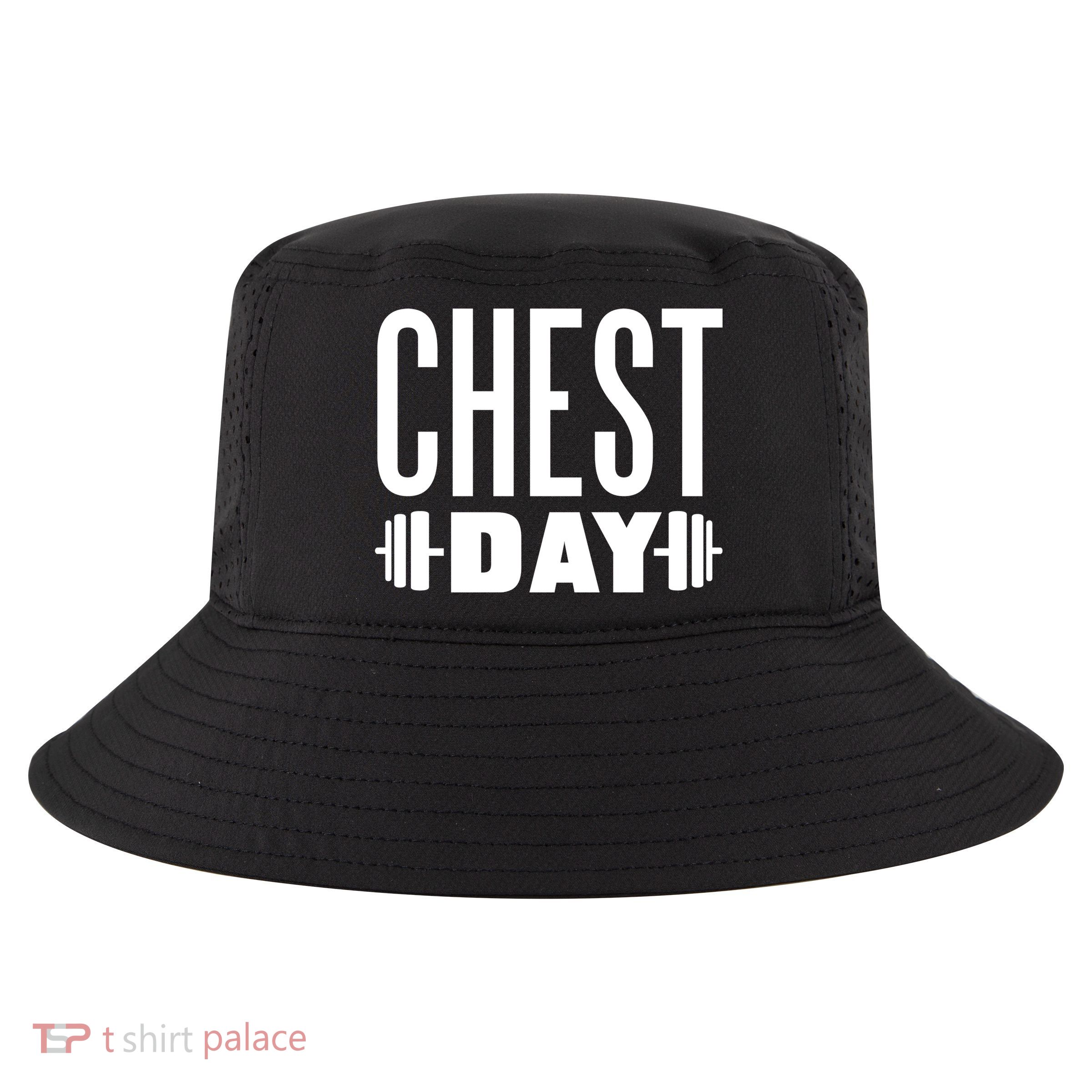 Chest Day Gym Workout Cool Comfort Performance Bucket Hat