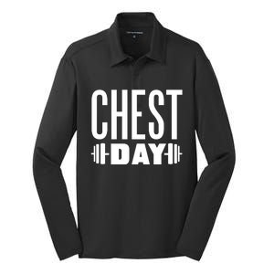 Chest Day Gym Workout Silk Touch Performance Long Sleeve Polo