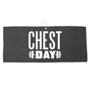 Chest Day Gym Workout Large Microfiber Waffle Golf Towel