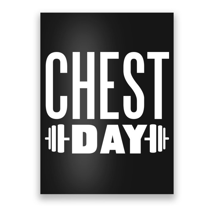 Chest Day Gym Workout Poster