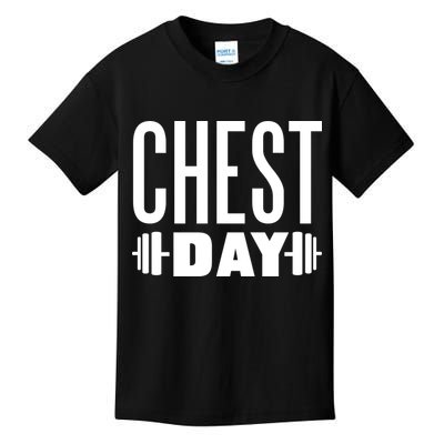 Chest Day Gym Workout Kids T-Shirt