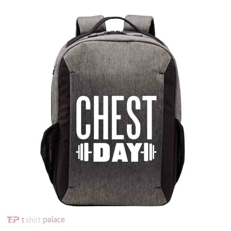 Chest Day Gym Workout Vector Backpack