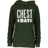 Chest Day Gym Workout Womens Funnel Neck Pullover Hood