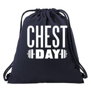 Chest Day Gym Workout Drawstring Bag