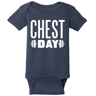 Chest Day Gym Workout Baby Bodysuit