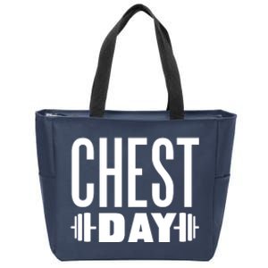 Chest Day Gym Workout Zip Tote Bag