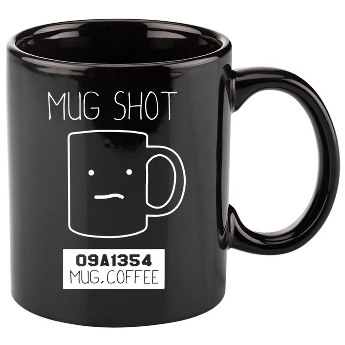 Coffee Drinker Gift Pun Mug Shot 11oz C Handle Ceramic Mug