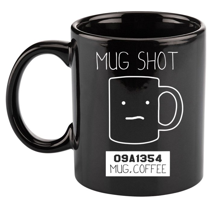 Coffee Drinker Gift Pun Mug Shot 11oz C Handle Ceramic Mug